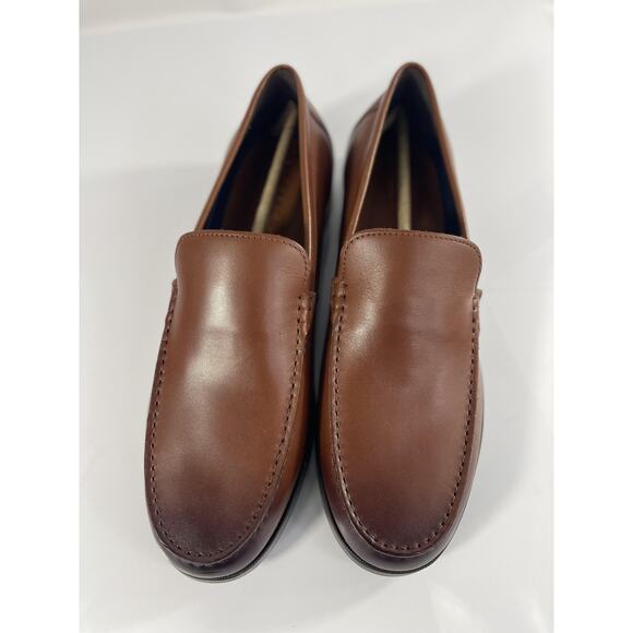 Rockport Shoes Mens Size 12 Brown Leather Slip On Dress TruTech RMWHITLEY Loafer main image 4